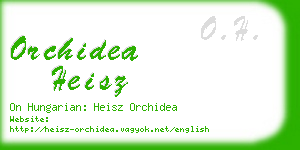 orchidea heisz business card